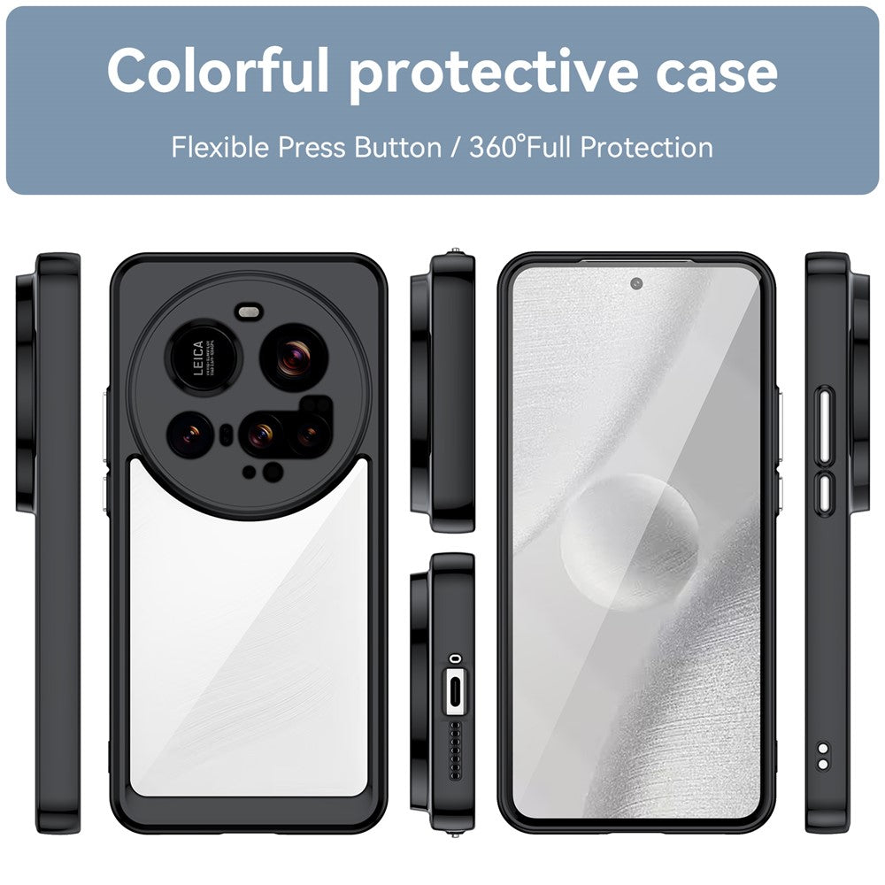 For Xiaomi 15 Ultra Case TPU + Acrylic Protective Clear Phone Cover