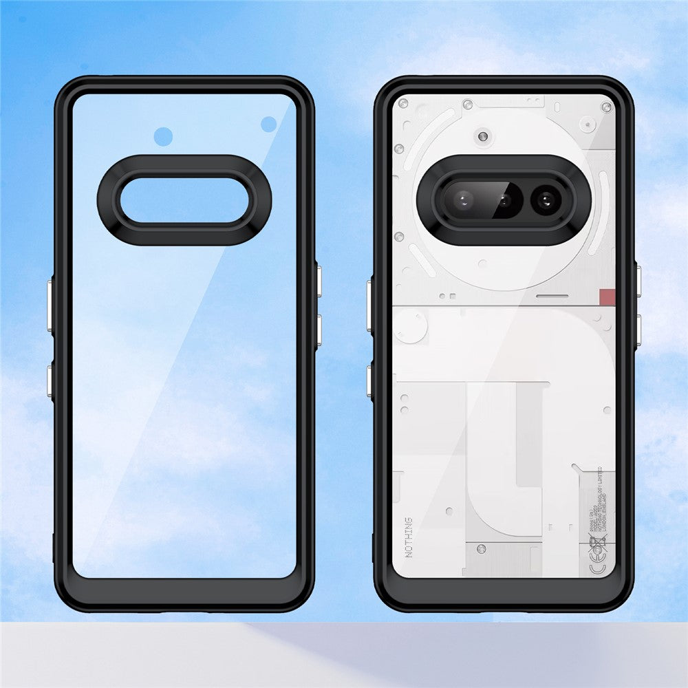 Nothing Phone (3a) Transparente Handyhülle – Stoßfeste Rückseite, aus TPU & Acryl
