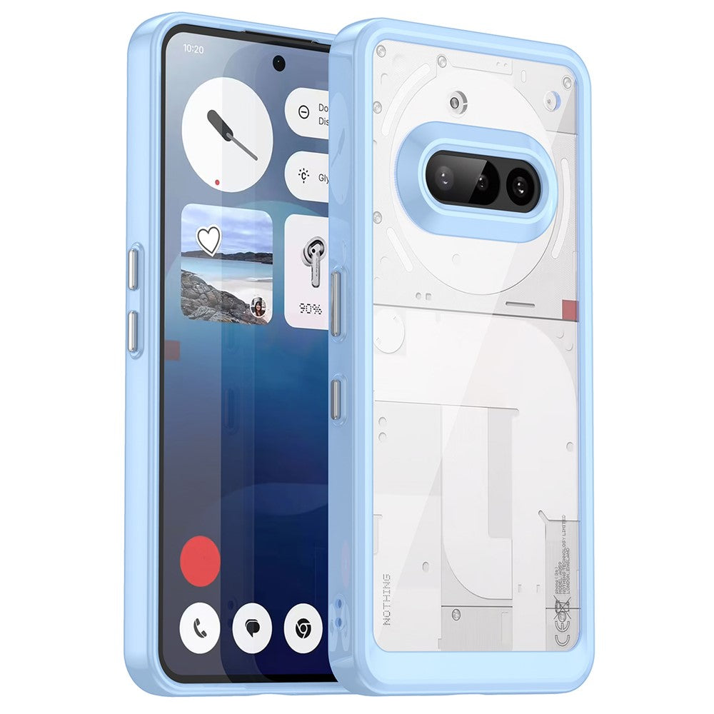 Nothing Phone (3a) Transparente Handyhülle – Stoßfeste Rückseite, aus TPU & Acryl