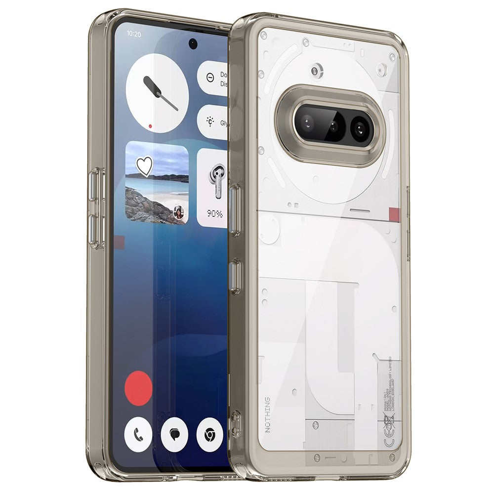 Nothing Phone (3a) Transparente Handyhülle – Stoßfeste Rückseite, aus TPU & Acryl
