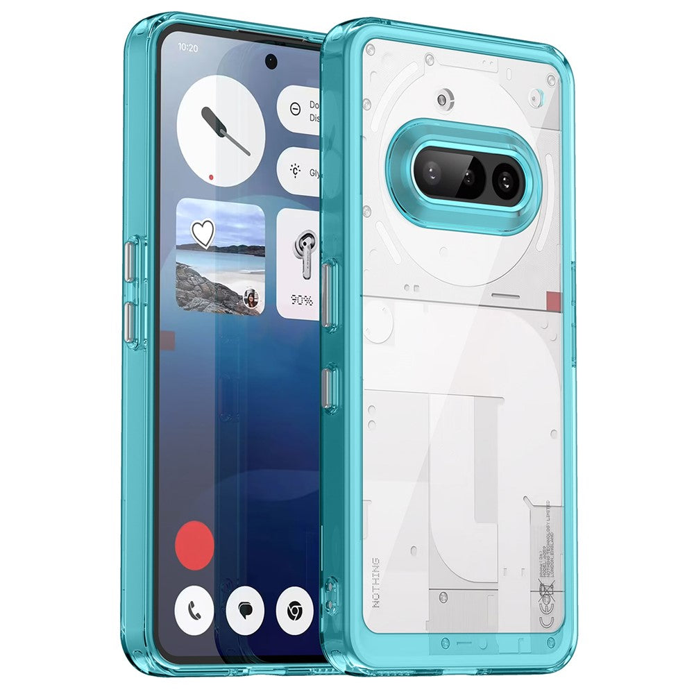 Nothing Phone (3a) Transparente Handyhülle – Stoßfeste Rückseite, aus TPU & Acryl