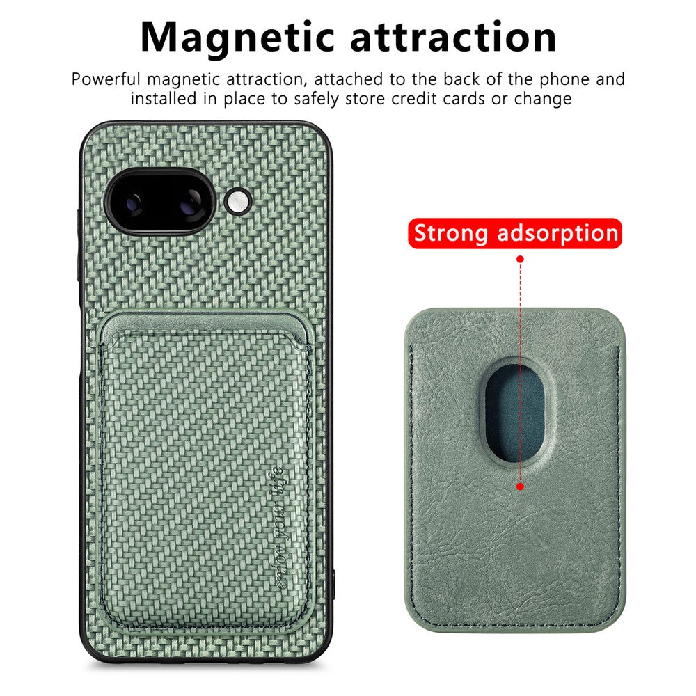 Pixel 9a Schutzhülle – Magnetische abnehmbare Kartenhalter-Rückseite