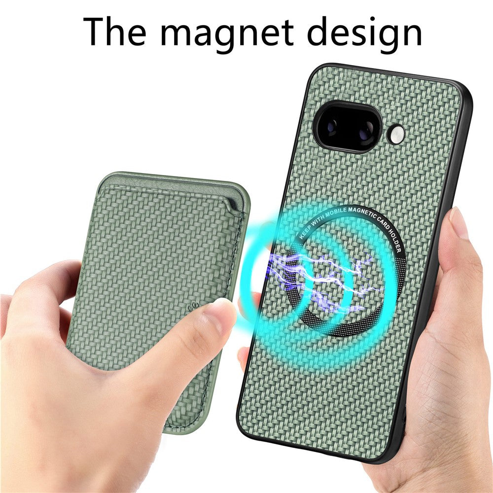 Pixel 9a Schutzhülle – Magnetische abnehmbare Kartenhalter-Rückseite