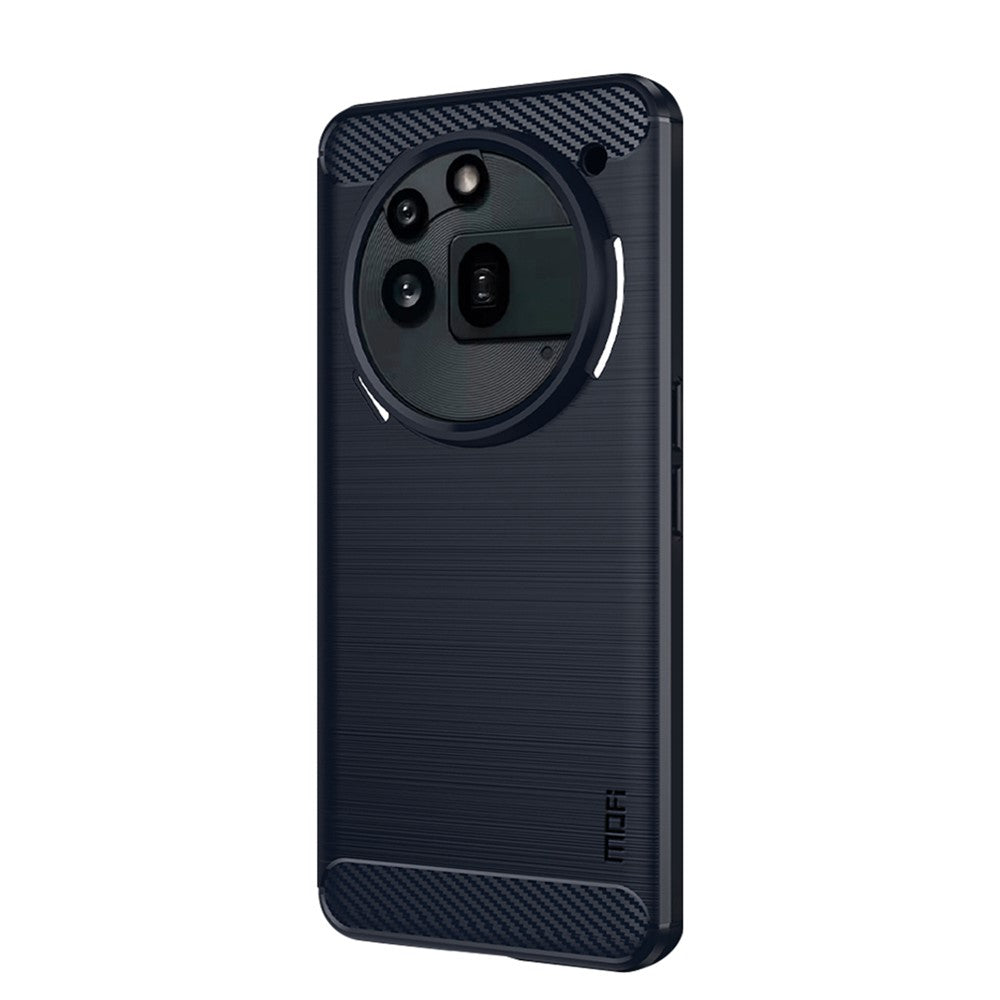 MOFI For Nothing Phone (3a) Pro Back Cover  Brushed Texture Carbon Fiber Soft TPU Case