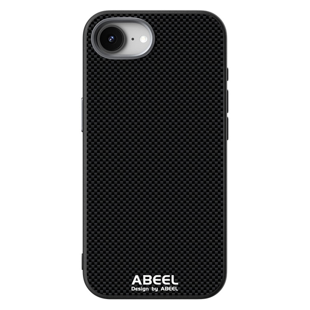 ABEEL For iPhone 17e / 16e Case Hidden Magnetic Printed PC TPU Aluminum Alloy Leather Phone Cover