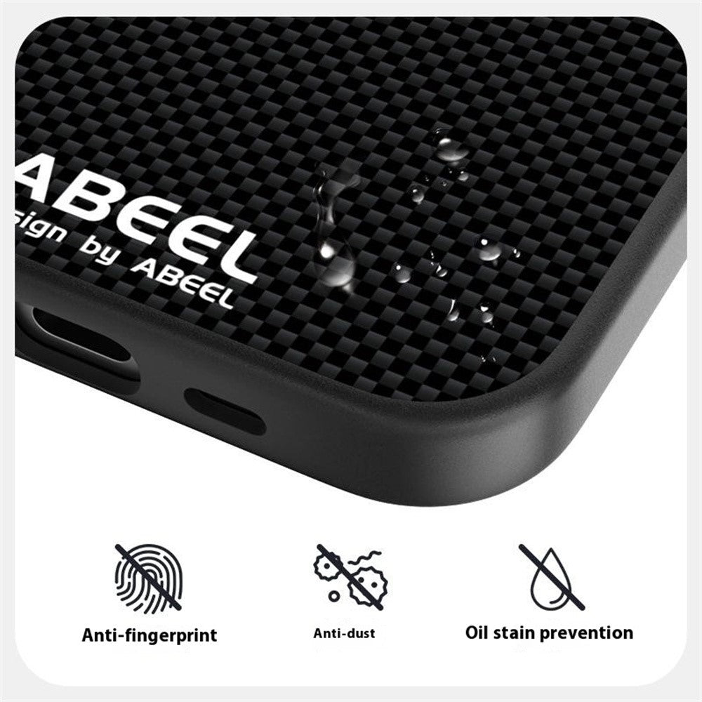 ABEEL For iPhone 17e / 16e Case Hidden Magnetic Printed PC TPU Aluminum Alloy Leather Phone Cover