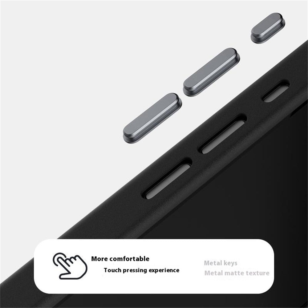 ABEEL For iPhone 17e / 16e Case Hidden Magnetic Printed PC TPU Aluminum Alloy Leather Phone Cover