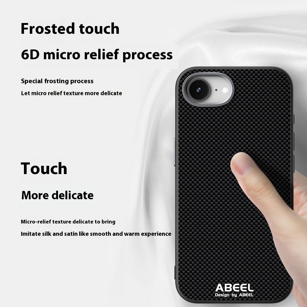 ABEEL For iPhone 17e / 16e Case Hidden Magnetic Printed PC TPU Aluminum Alloy Leather Phone Cover