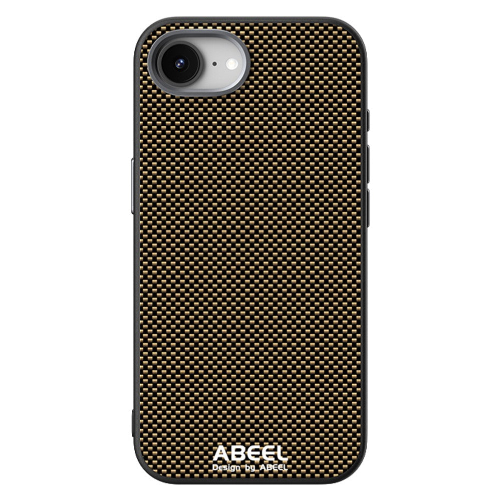 ABEEL For iPhone 17e / 16e Case Hidden Magnetic Printed PC TPU Aluminum Alloy Leather Phone Cover