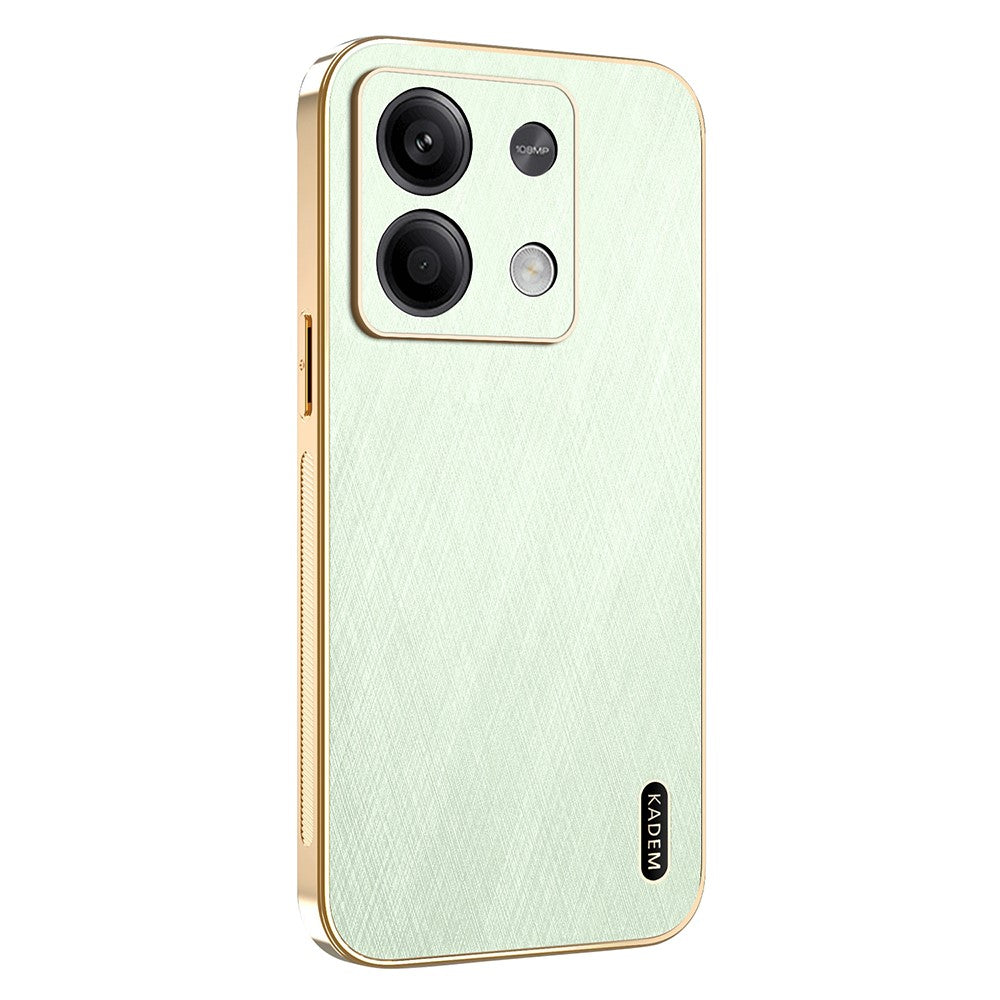 KADEM For Xiaomi Redmi Note 13 5G Case Electroplating Silk Texture PU + TPU Phone Back Cover
