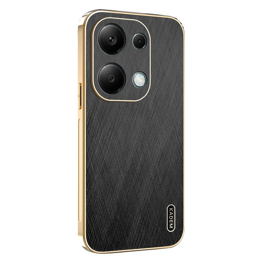 Xiaomi Redmi Note 13 Pro 4G / Xiaomi Poco M6 Pro 4G Handyhülle – KADEM Poco M6 Pro 4G-Gehäuse, galvanisierte Seidenstruktur, PU + TPU