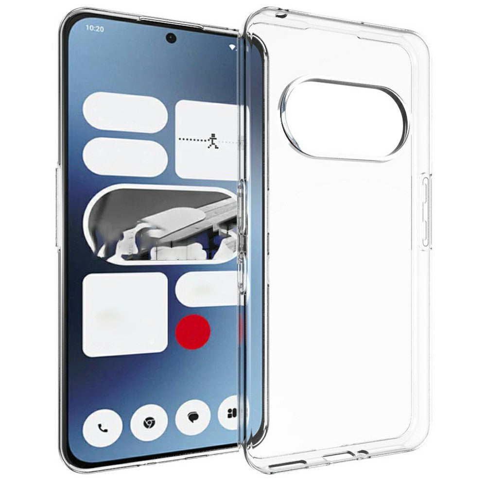 Nothing Phone (3a) Transparente Handyhülle – 2,0 mm dünn, kratzfest, aus TPU