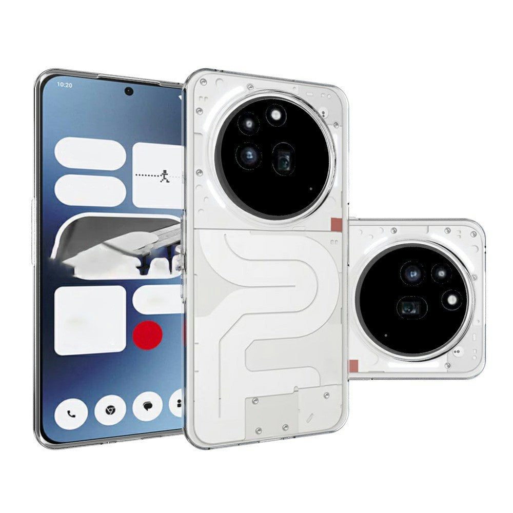 Nothing Phone (3a) Pro Transparente Handyhülle – 2,0 mm dünn, kratzfest, aus TPU