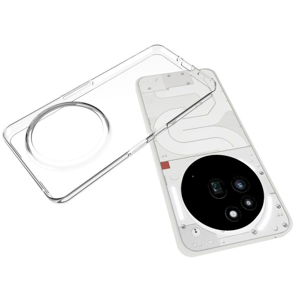 Nothing Phone (3a) Pro Transparente Handyhülle – 2,0 mm dünn, kratzfest, aus TPU