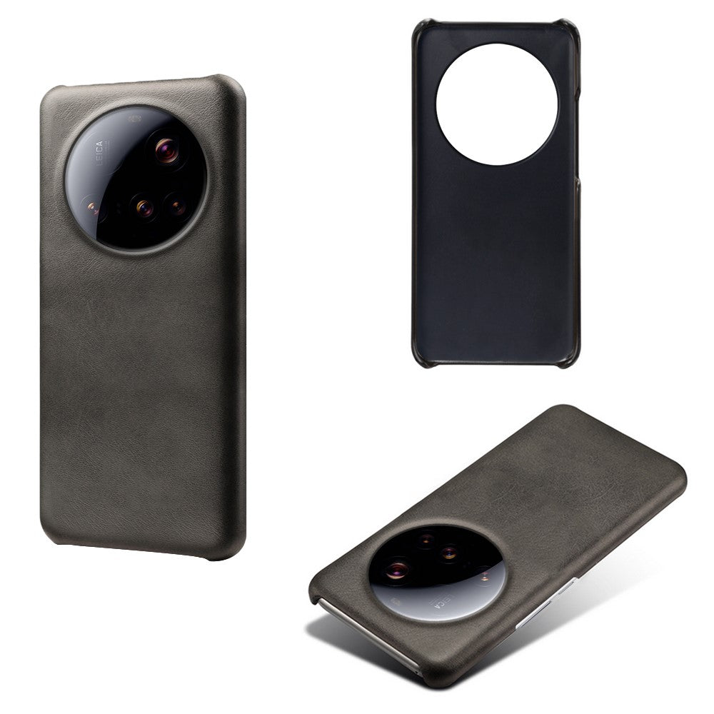 For Xiaomi 15 Ultra Case Calf Texture PU Leather Hard PC Protective Phone Cover