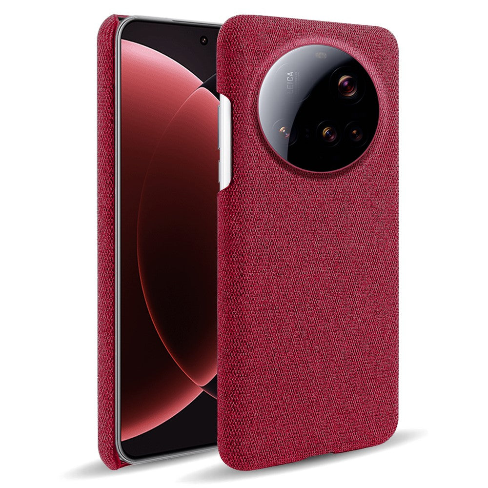 For Xiaomi 15 Ultra Phone Case Cloth Texture Anti-Scratch Protective PC Back Cover