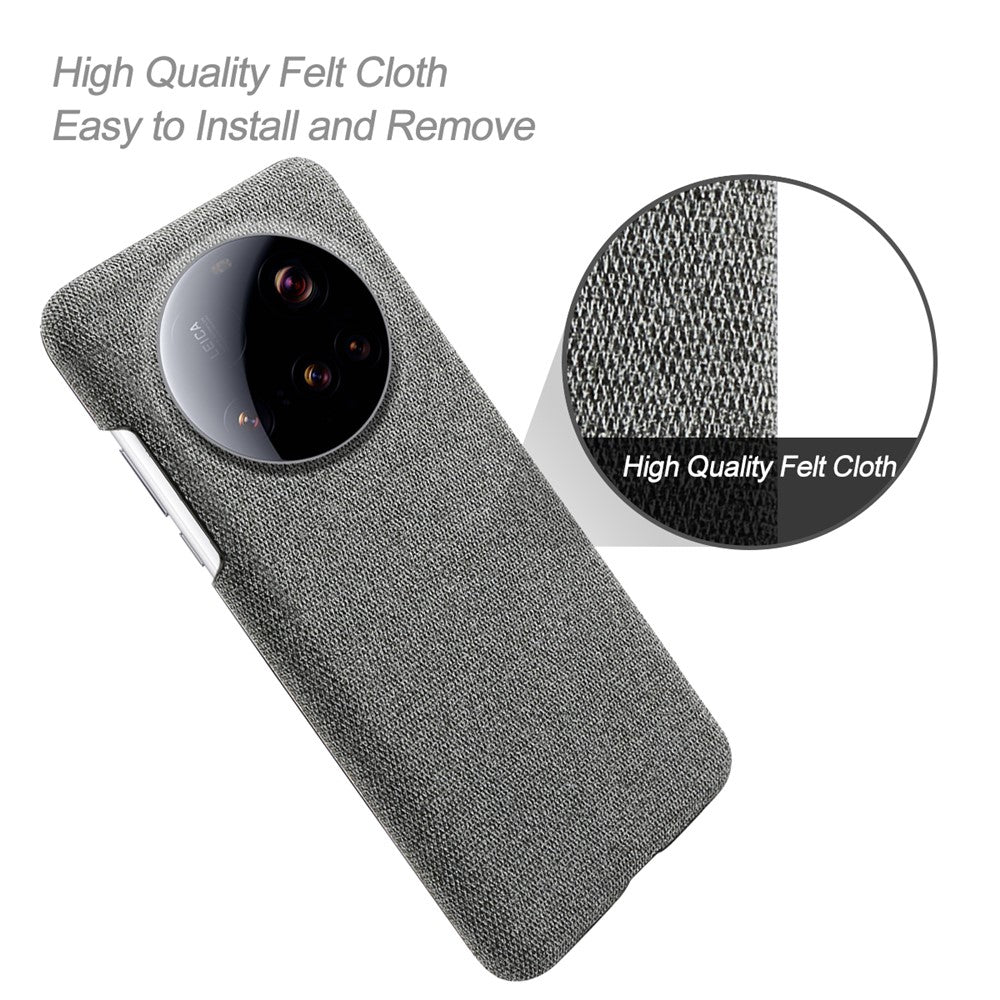 For Xiaomi 15 Ultra Phone Case Cloth Texture Anti-Scratch Protective PC Back Cover