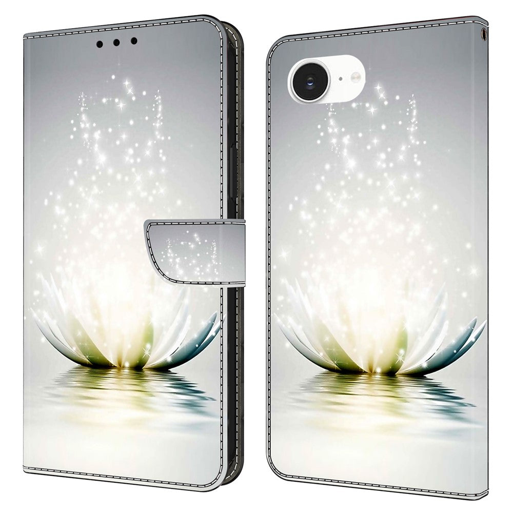 iPhone 16e Wallet-Hülle – Mit 3D-Muster, Kartenfächer & Ständer