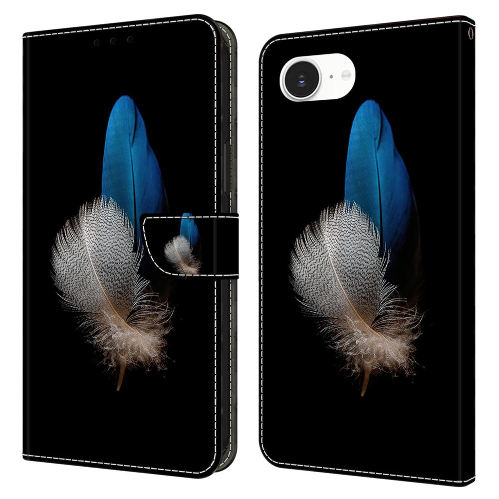iPhone 16e Wallet-Hülle – Mit 3D-Muster, Kartenfächer & Ständer