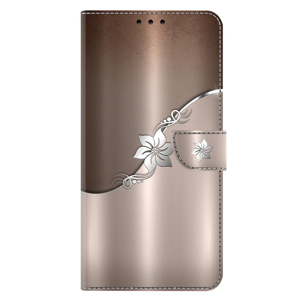 iPhone 16e Wallet-Hülle mit 3D-Muster & Magnetverschluss