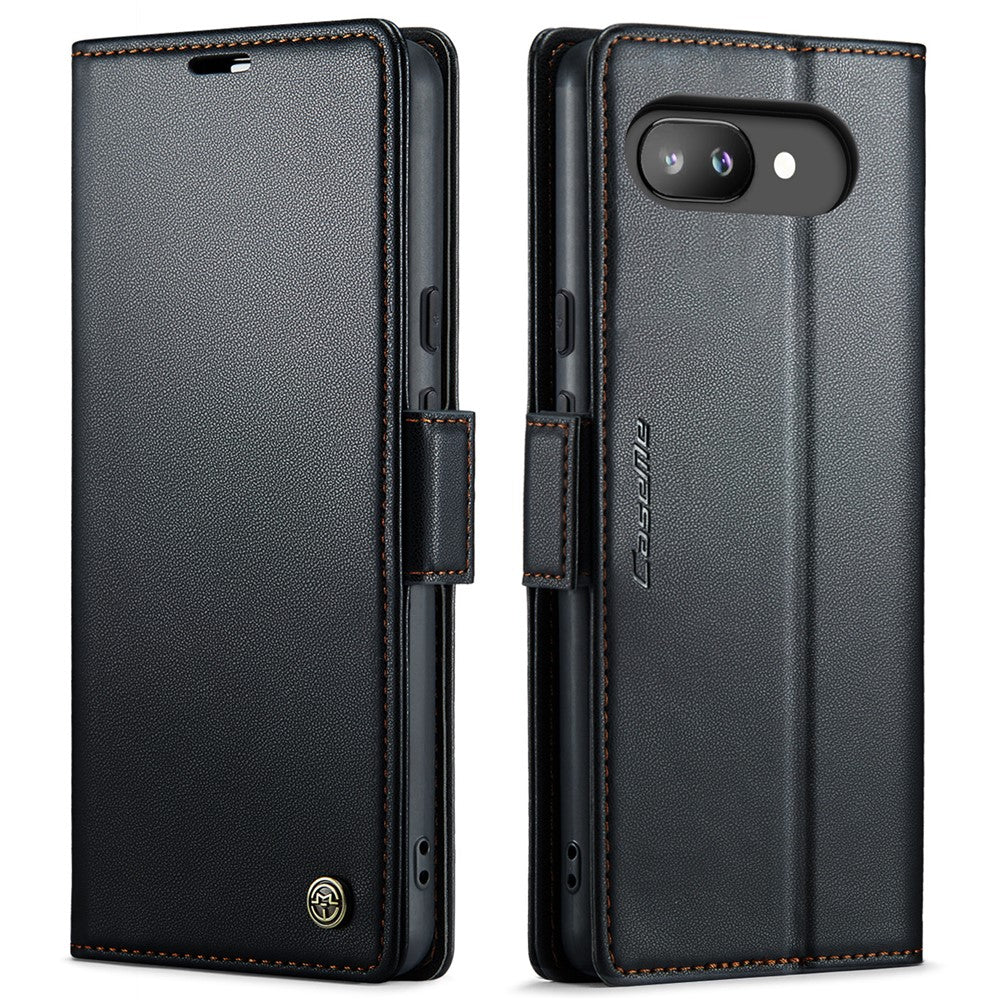 Pixel 9a Glänzende Wallet-Hülle – RFID-Schutz & Ständer