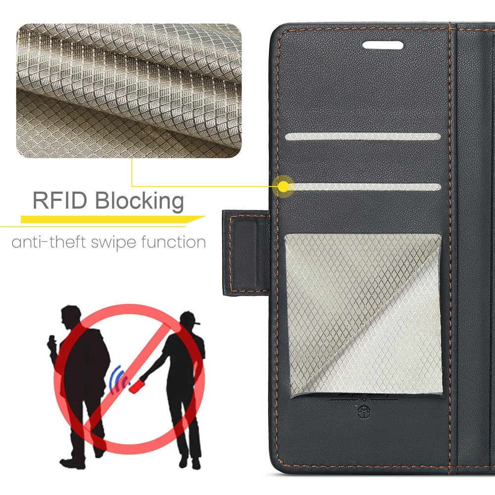 Pixel 9a Glänzende Wallet-Hülle – RFID-Schutz & Ständer