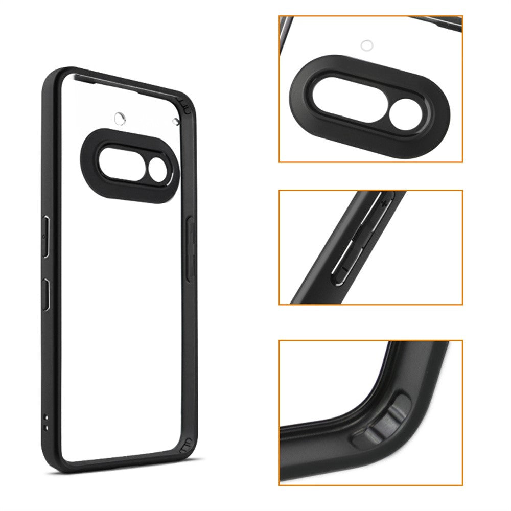 For Nothing Phone (3a) Case Shockproof PC + TPU Clear Back Phone Cover