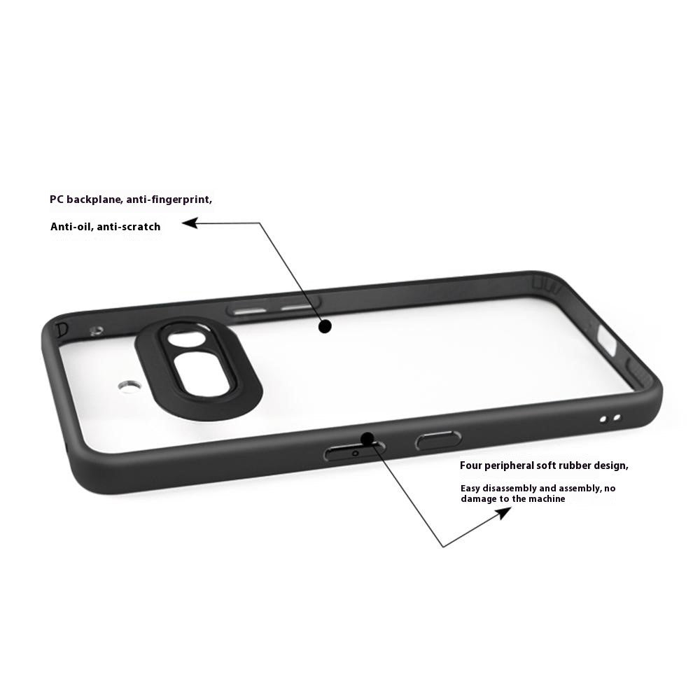 For Nothing Phone (3a) Case Shockproof PC + TPU Clear Back Phone Cover
