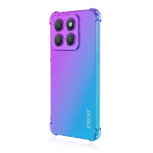 Honor X8c 4G Handyhülle – ENKAY TPU-, verdickte viereckige, sturzsichere Telefon-Rückseite