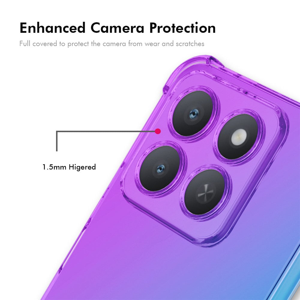 ENKAY For Honor X8c 4G TPU Case  Thickened Four Corner Drop-proof Phone Back Cover