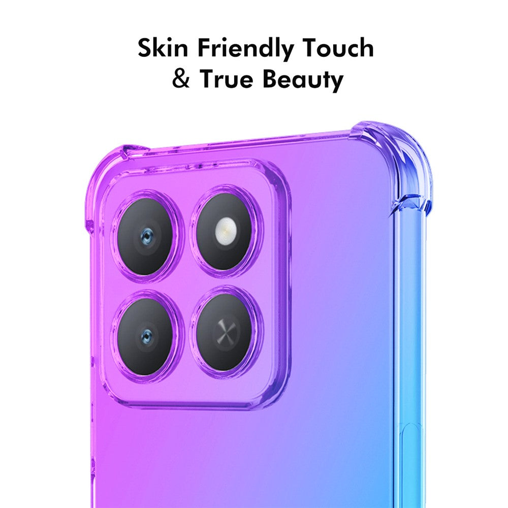 ENKAY For Honor X8c 4G TPU Case  Thickened Four Corner Drop-proof Phone Back Cover
