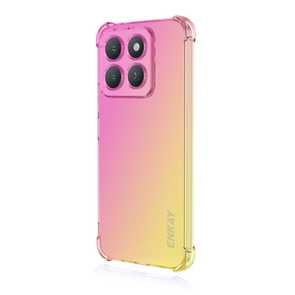 ENKAY For Honor X8c 4G TPU Case  Thickened Four Corner Drop-proof Phone Back Cover