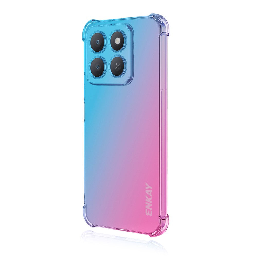 ENKAY For Honor X8c 4G TPU Case  Thickened Four Corner Drop-proof Phone Back Cover