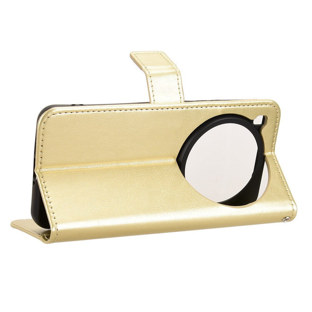For Xiaomi 15 Ultra PU Leather Case with Strap Crazy Horse Texture Phone Wallet Cover