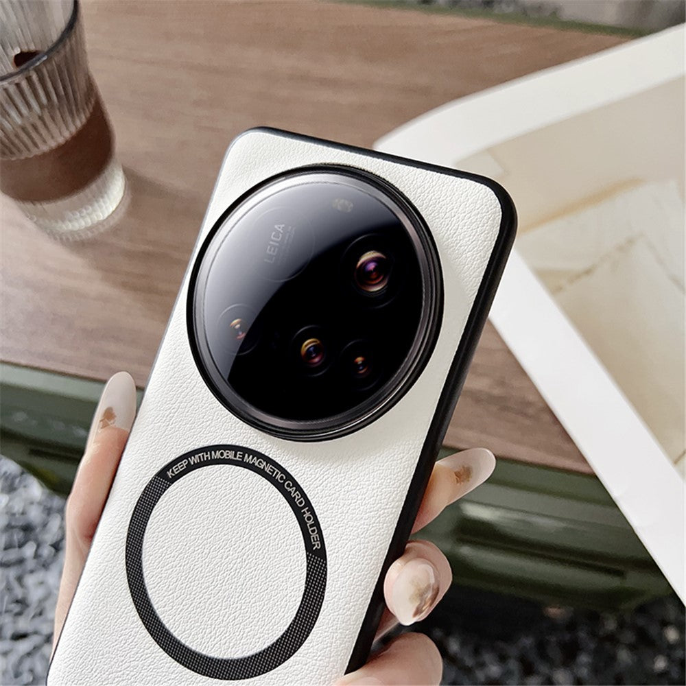 For Xiaomi 15 Ultra Magnetic Case Anti-Drop PU Leather + TPU Cover