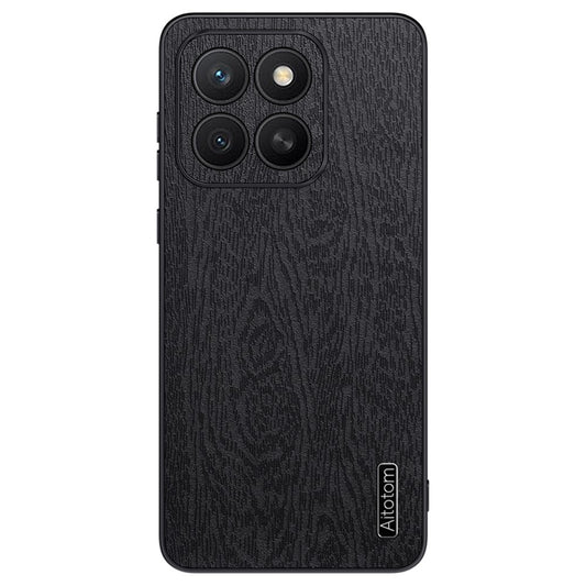 Honor X8c 4G Handyhülle – Aus lederbeschichtetem PC+TPU, mit Holzmaserung