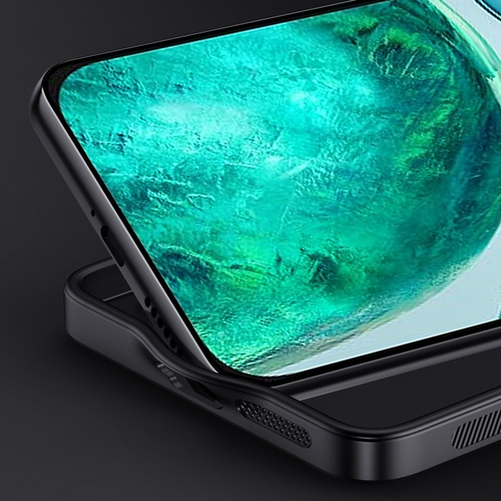 Honor X8c 4G Handyhülle – Aus lederbeschichtetem PC+TPU, mit Holzmaserung