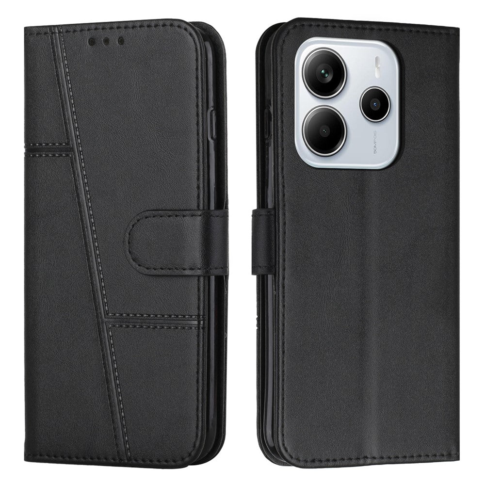 For Xiaomi Redmi Note 14 4G (164.84mm) Case Leather Stand Protective Phone Cover