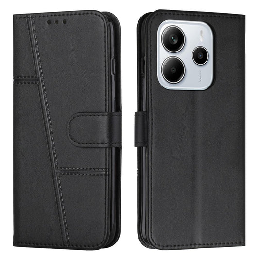Xiaomi Redmi Note 14 4G (164.84mm) Handyhülle – aus Leder mit Standfunktion
