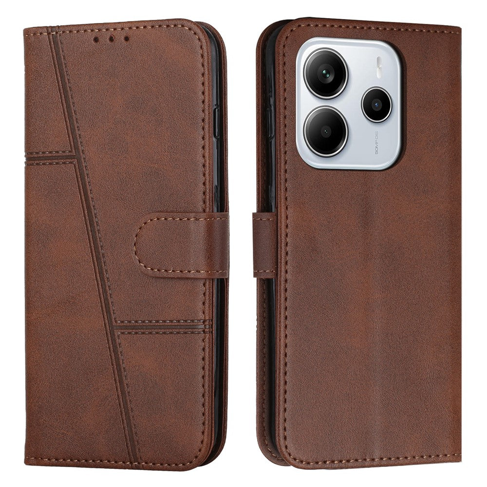 For Xiaomi Redmi Note 14 4G (164.84mm) Case Leather Stand Protective Phone Cover