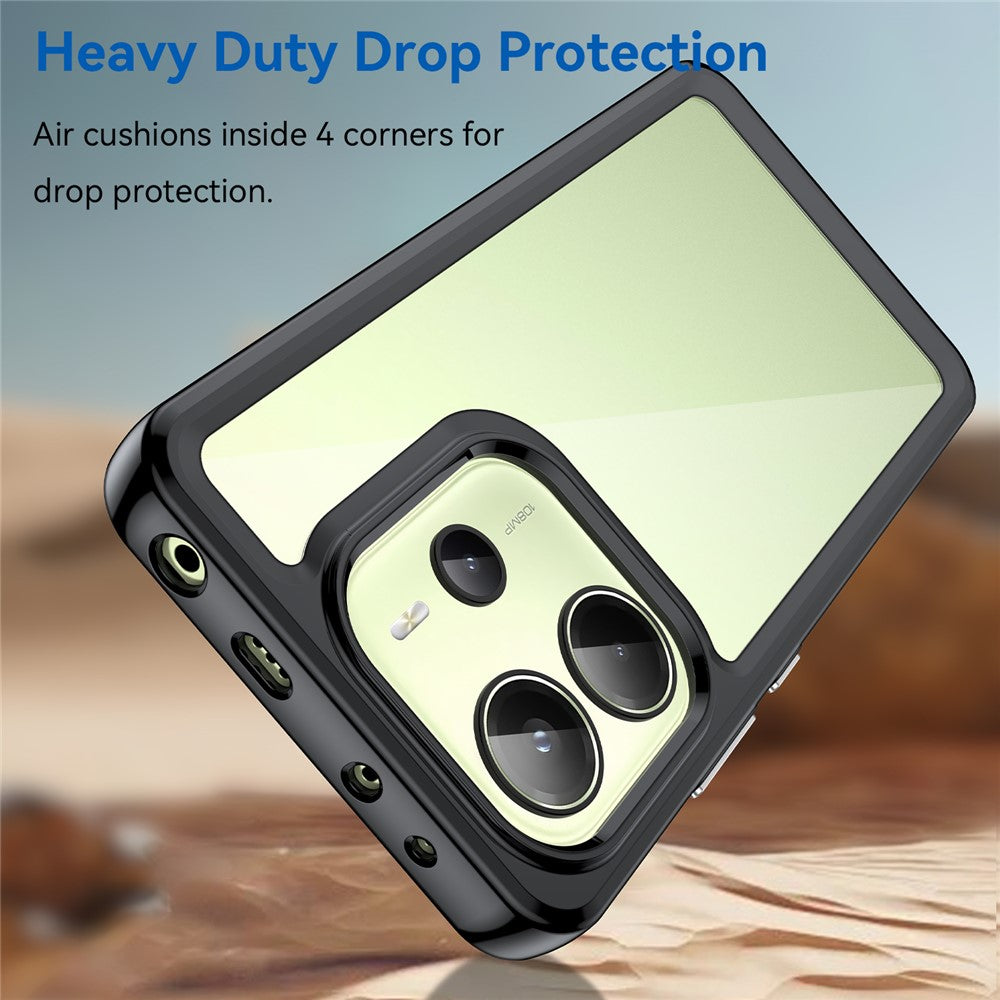 For Xiaomi Redmi Note 14 4G (164.84mm) Case TPU + Acrylic Protective Clear Phone Cover
