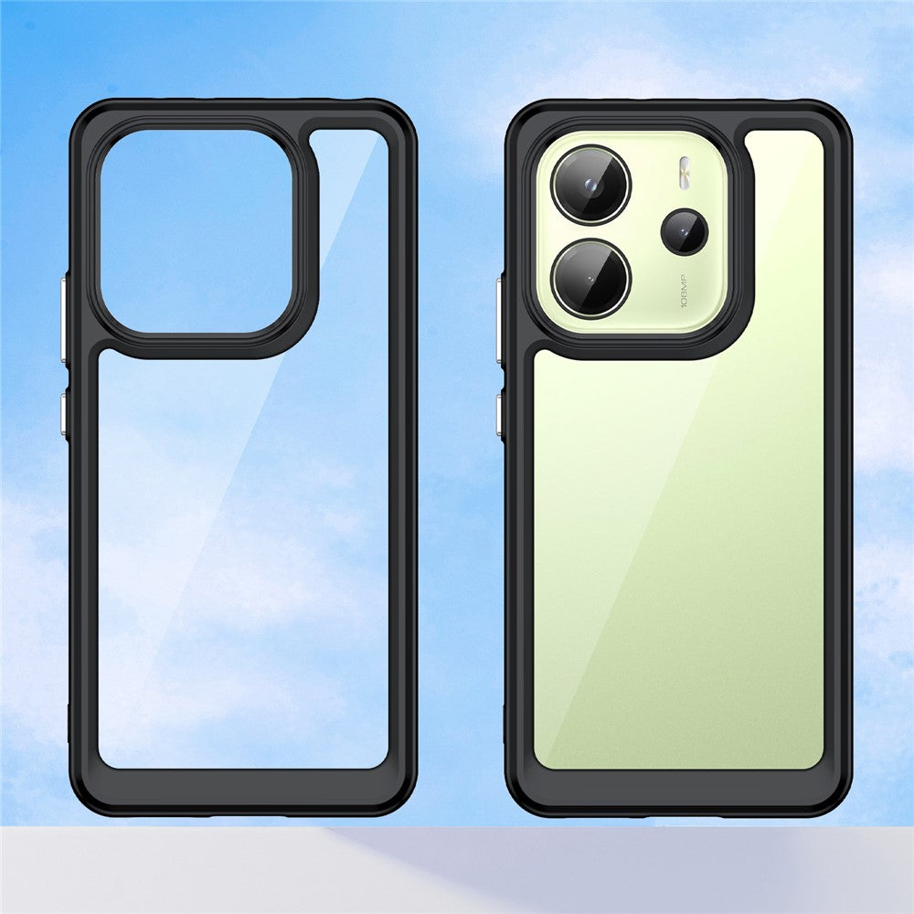 For Xiaomi Redmi Note 14 4G (164.84mm) Case TPU + Acrylic Protective Clear Phone Cover
