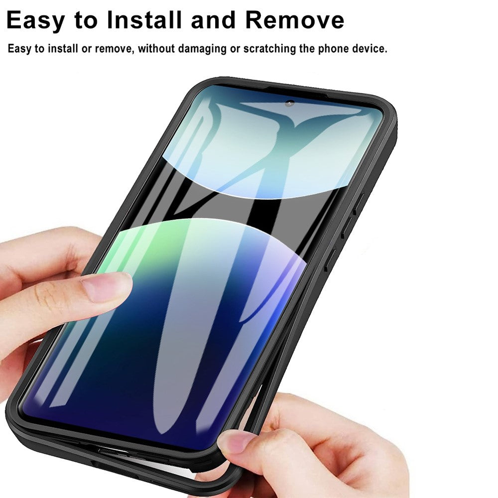 For Xiaomi Redmi Note 14 Pro 4G Case Acrylic + TPU Clear Phone Cover with PET Screen Film