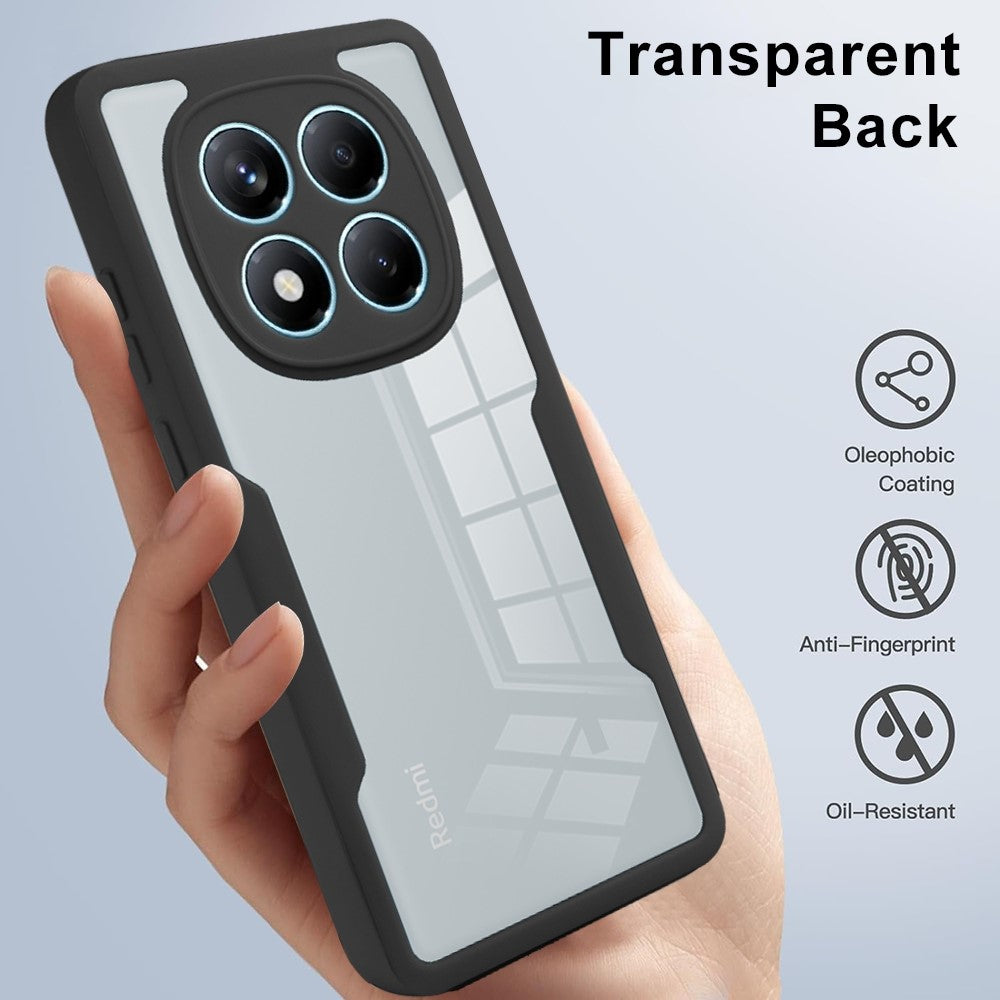 For Xiaomi Redmi Note 14 Pro 4G Case Acrylic + TPU Clear Phone Cover with PET Screen Film