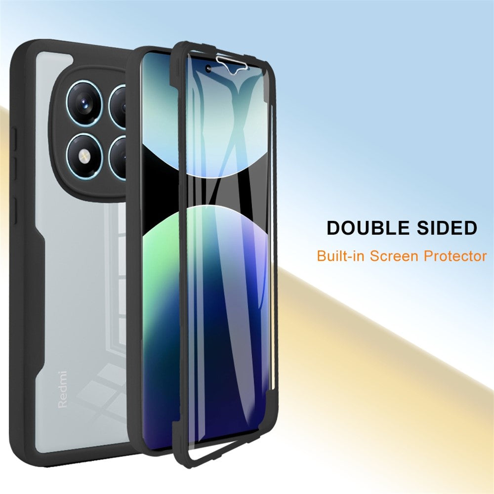 For Xiaomi Redmi Note 14 Pro 4G Case Acrylic + TPU Clear Phone Cover with PET Screen Film