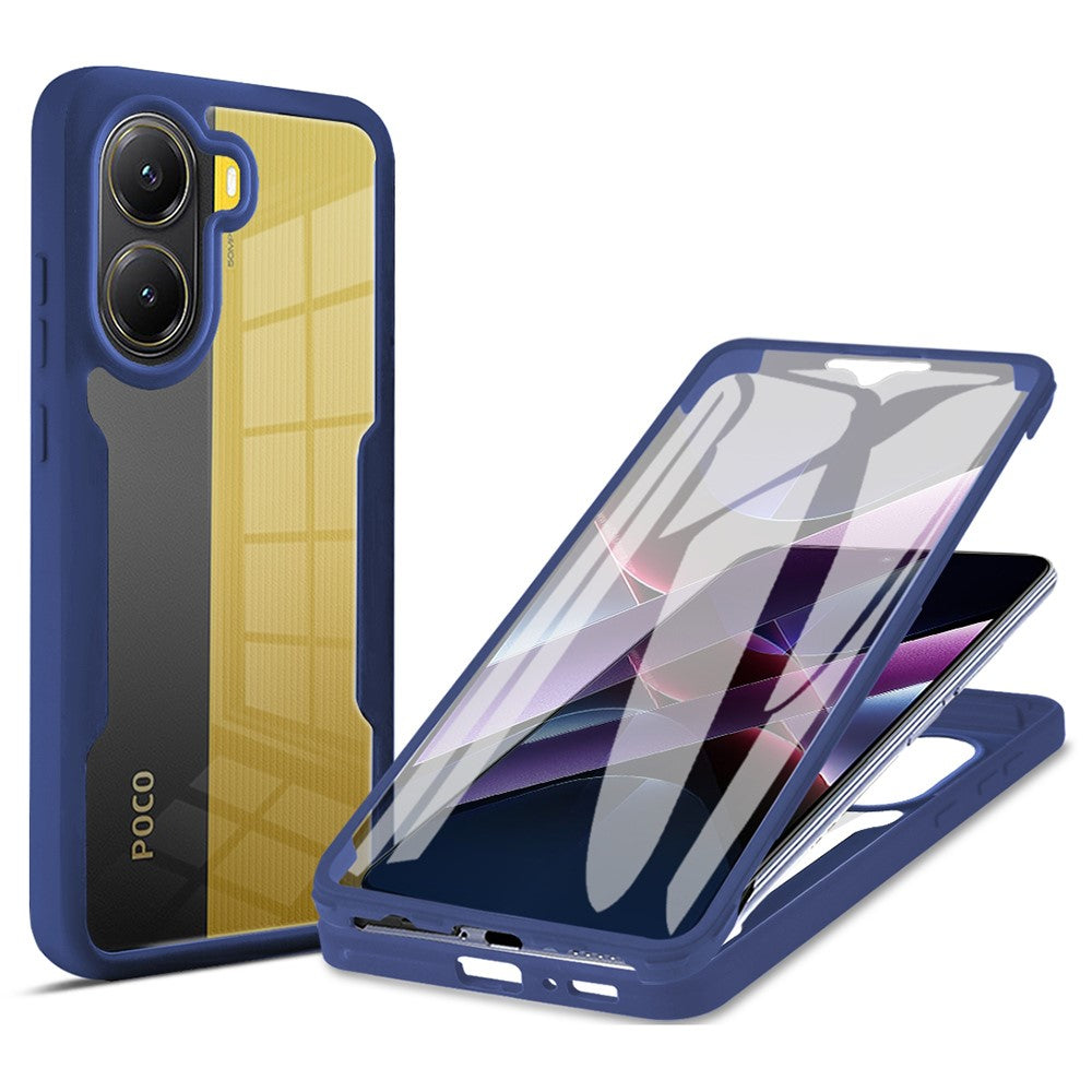 For Xiaomi Poco X7 Pro 5G / Redmi Turbo 4 5G Case Acrylic + TPU Clear Phone Cover with PET Screen Film