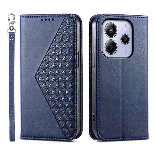 Xiaomi Redmi Note 14 4G (164.84mm) Handyhülle – aus PU-Leder mit Kalbsstruktur und Geldbörse