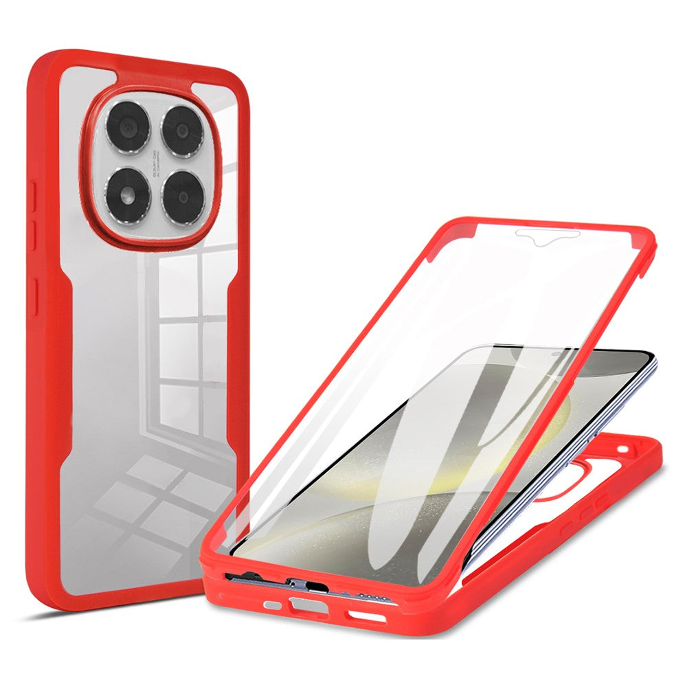 For Xiaomi Poco X7 5G / Redmi Note 14 Pro+ 5G / Note 14 Pro 5G Case Acrylic + TPU Clear Phone Cover with PET Screen Film