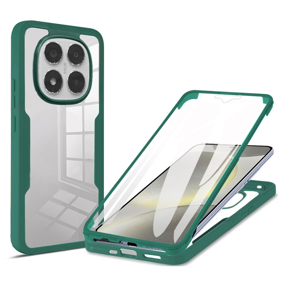 For Xiaomi Poco X7 5G / Redmi Note 14 Pro+ 5G / Note 14 Pro 5G Case Acrylic + TPU Clear Phone Cover with PET Screen Film
