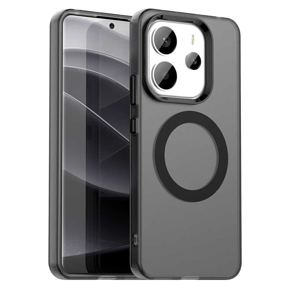 For Xiaomi Redmi Note 14 4G (164.84mm) Case Magnetic Case Anti Drop Hybrid Phone Back Cover